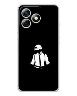 Чехол для Ulefone Note 18 Pro с картинкой «PUBG — белый шлем»