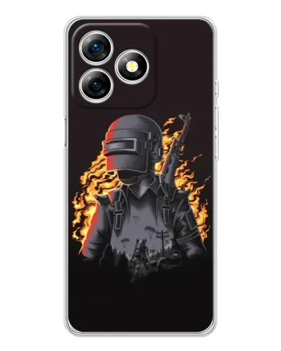 Чехол для Ulefone Note 18 Pro с картинкой «PUBG — огненный силуэт» Чехол для Ulefone Note 18 Pro с картинкой «PUBG — огненный силуэт»
