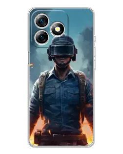 Чехол для Ulefone Note 18 Pro с картинкой «PUBG — реалистичный герой»