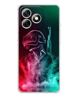 Чехол для Ulefone Note 18 Pro с картинкой «PUBG — огненный воин»