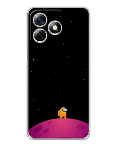Чехол для Ulefone Note 18 Pro с картинкой «Одинокий герой на планете»