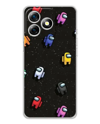 Чехол для Ulefone Note 18 Pro с картинкой «Космический паттерн Among Us»