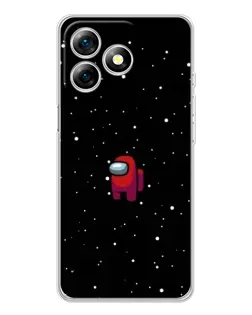 Чехол для Ulefone Note 18 Pro с картинкой «Красный Among Us»