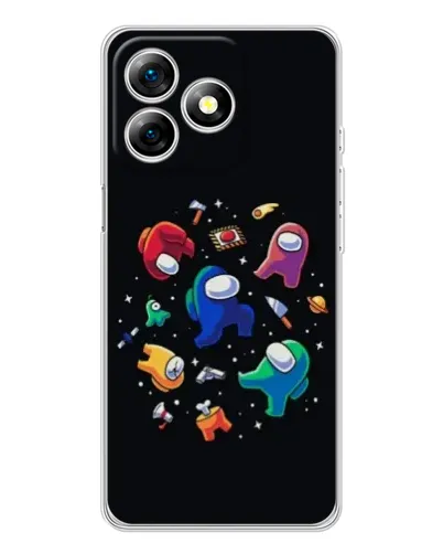 Чехол для Ulefone Note 18 Pro с картинкой «Among Us космос»