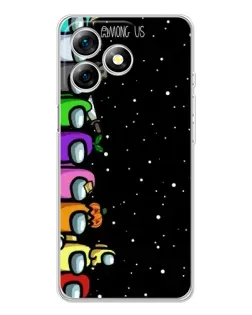 Чехол для Ulefone Note 18 Pro с картинкой «Команда Among Us»