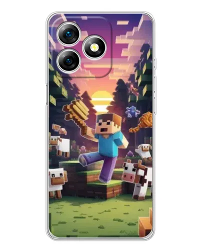 Чохол для Ulefone Note 18 Pro з картинкою «Стів на фермі» Чохол для Ulefone Note 18 Pro з картинкою «Стів на фермі»