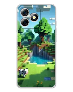 Чохол для Ulefone Note 18 Pro з картинкою «Minecraft літній день»