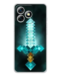 Чохол для Ulefone Note 18 Pro з картинкою «Алмазний меч неон»