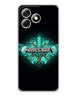 Чохол для Ulefone Note 18 Pro з картинкою «Minecraft Diamond лого»