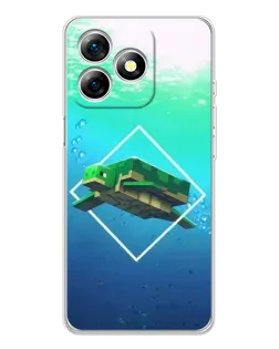 Чохол для Ulefone Note 18 Pro з картинкою «Черепаха Minecraft»