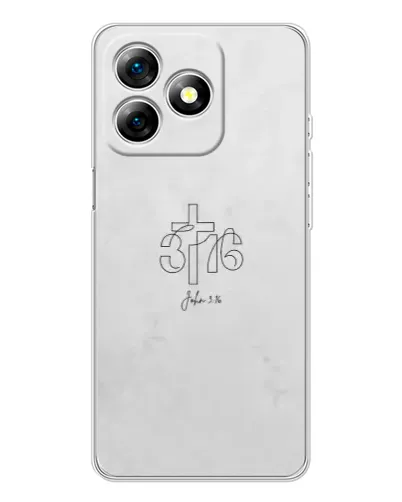 Чехол для Ulefone Note 18 Pro с картинкой «Иоанна 3:16 Крест»