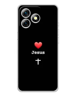 Чехол для Ulefone Note 18 Pro с картинкой «Сердце - Jesus» Чехол для Ulefone Note 18 Pro с картинкой «Сердце - Jesus»