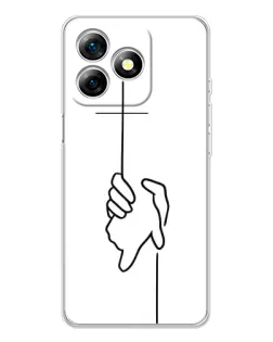 Чехол для Ulefone Note 18 Pro с картинкой «Рука держит» Чехол для Ulefone Note 18 Pro с картинкой «Рука держит»