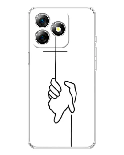 Чехол для Ulefone Note 18 Pro с картинкой «Рука держит»