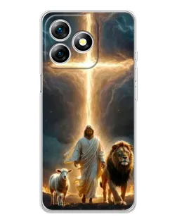 Чехол для Ulefone Note 18 Pro с картинкой «Лев Иуды и Свет» Чехол для Ulefone Note 18 Pro с картинкой «Лев Иуды и Свет»