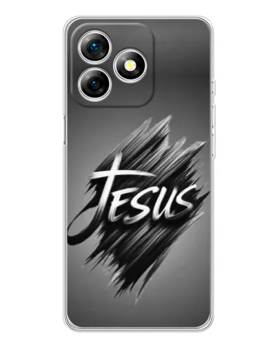 Чехол для Ulefone Note 18 Pro с картинкой «Надпись Jesus Graffiti»