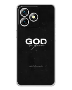 Чехол для Ulefone Note 18 Pro с картинкой «GOD — Бог над всем»