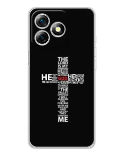 Чехол для Ulefone Note 18 Pro с картинкой «Текстовый крест»