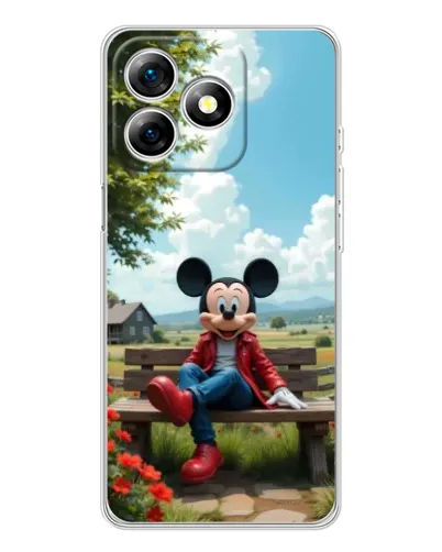 Чохол для Ulefone Note 18 Pro з картинкою «Міккі на лавці» Чохол для Ulefone Note 18 Pro з картинкою «Міккі на лавці»
