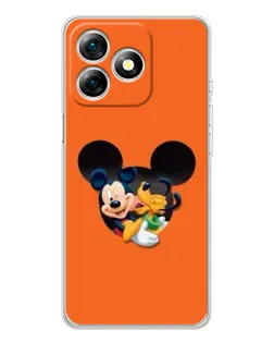 Чехол для Ulefone Note 18 Pro с картинкой «Сердце Микки Минни»