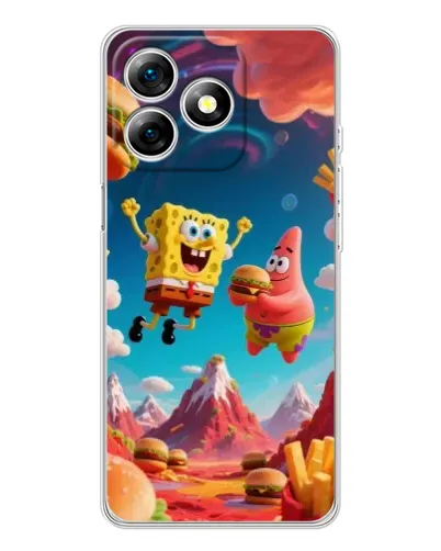 Чохол для Ulefone Note 18 Pro з картинкою «Космічний фастфуд» Чохол для Ulefone Note 18 Pro з картинкою «Космічний фастфуд»