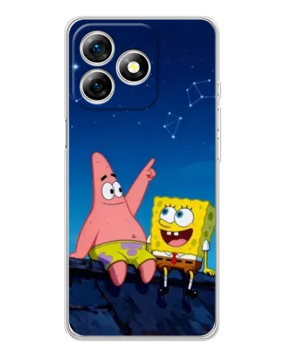 Чохол для Ulefone Note 18 Pro з картинкою «Губка Боб та Патрік вночі» Чохол для Ulefone Note 18 Pro з картинкою «Губка Боб та Патрік вночі»