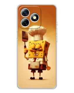 Чохол для Ulefone Note 18 Pro з картинкою «Губка Боб кухар»