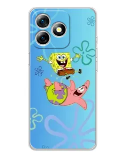 Чохол для Ulefone Note 18 Pro з картинкою «Спанч Боб та Патрік»