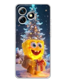 Чохол для Ulefone Note 18 Pro з картинкою «Різдвяний Спанч Боб»