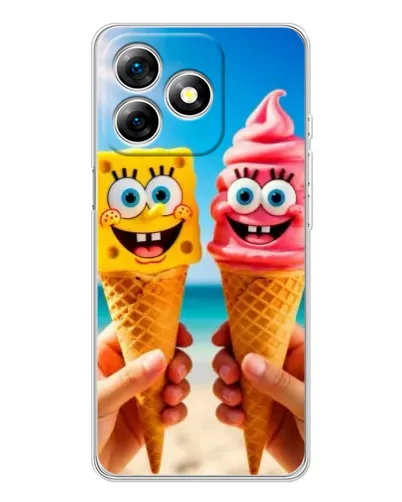 Чохол для Ulefone Note 18 Pro з картинкою «Спанч Боб морозиво» Чохол для Ulefone Note 18 Pro з картинкою «Спанч Боб морозиво»