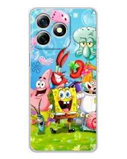 Чохол для Ulefone Note 18 Pro з картинкою «Губка Боб та друзі»
