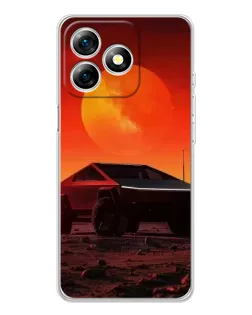 Чохол для Ulefone Note 18 Pro з картинкою «Cybertruck на Марсі»