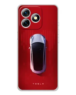 Чохол для Ulefone Note 18 Pro з картинкою «Tesla Top View»