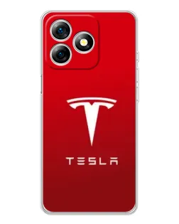 Чохол для Ulefone Note 18 Pro з картинкою «Tesla Red Classic»