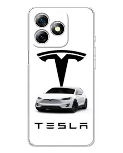 Чохол для Ulefone Note 18 Pro з картинкою «Tesla White Style»