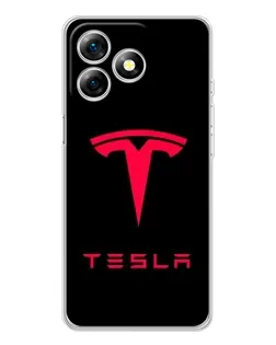 Чохол для Ulefone Note 18 Pro з картинкою «Tesla Red Logo»