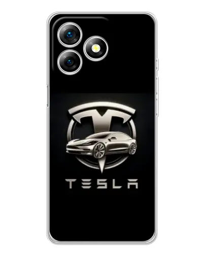 Чохол для Ulefone Note 18 Pro з картинкою «Tesla — срібне авто» Чохол для Ulefone Note 18 Pro з картинкою «Tesla — срібне авто»