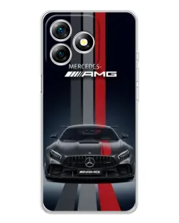 Чехол для Ulefone Note 18 Pro с картинкой «Mercedes — белый карбон» Чехол для Ulefone Note 18 Pro с картинкой «Mercedes — белый карбон»