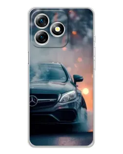 Чехол для Ulefone Note 18 Pro с картинкой «Mercedes — ночной город»
