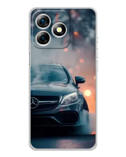 Чехол для Ulefone Note 18 Pro с картинкой «Mercedes — ночной город»
