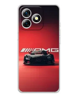 Чехол для Ulefone Note 18 Pro с картинкой «Mercedes AMG — красная линия»