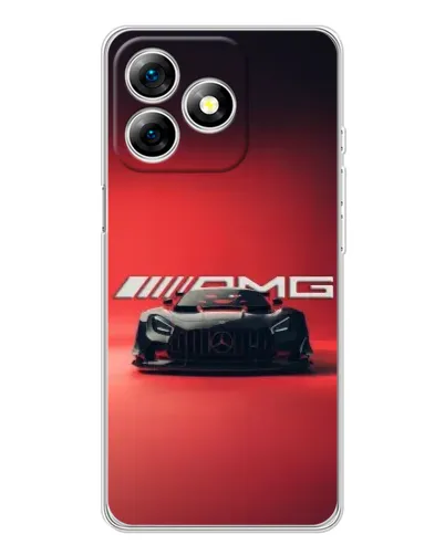 Чехол для Ulefone Note 18 Pro с картинкой «Mercedes AMG — красная линия»