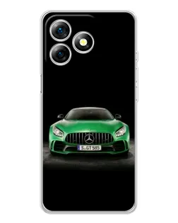 Чехол для Ulefone Note 18 Pro с картинкой «Mercedes — неоновый лого»