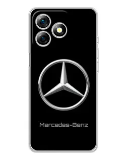 Чехол для Ulefone Note 18 Pro с картинкой «Mercedes Silver Logo»