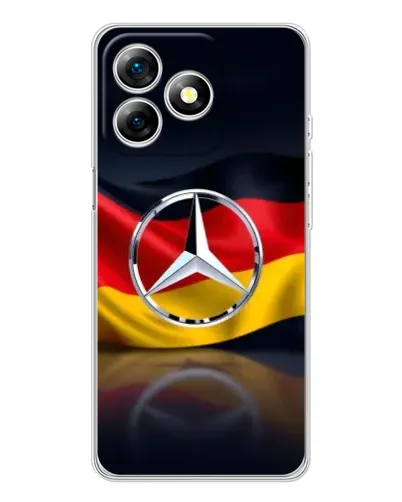 Чехол для Ulefone Note 18 Pro с картинкой «Mercedes — флаг Германии»