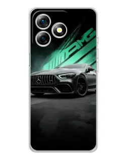 Чехол для Ulefone Note 18 Pro с картинкой «Темный Mercedes AMG»