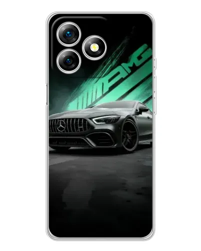 Чехол для Ulefone Note 18 Pro с картинкой «Темный Mercedes AMG»
