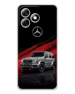 Чехол для Ulefone Note 18 Pro с картинкой «Mercedes G-Class красный»