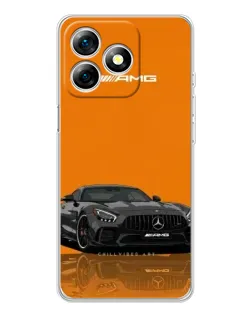 Чехол для Ulefone Note 18 Pro с картинкой «Оранжевый Mercedes AMG»