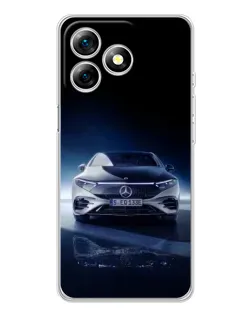 Чехол для Ulefone Note 18 Pro с картинкой «Ночной Mercedes EQ»